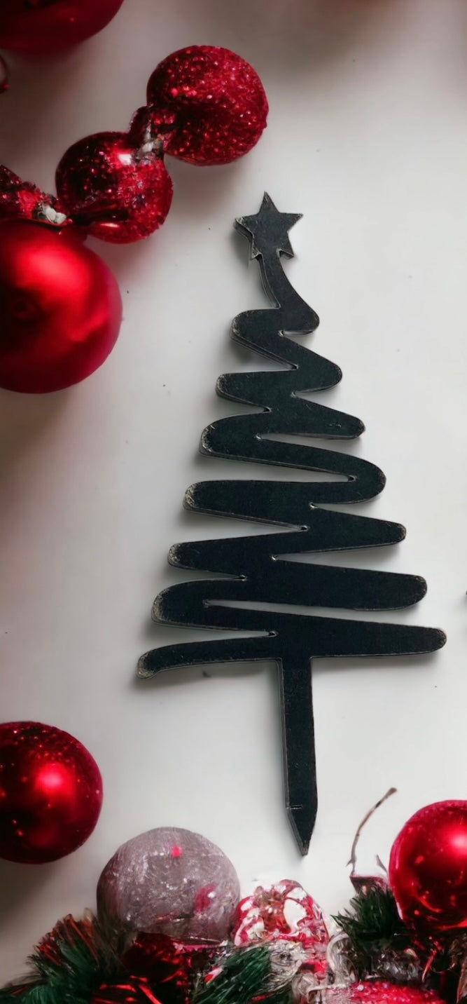 Christmas Tree Squiggle Pot Pal