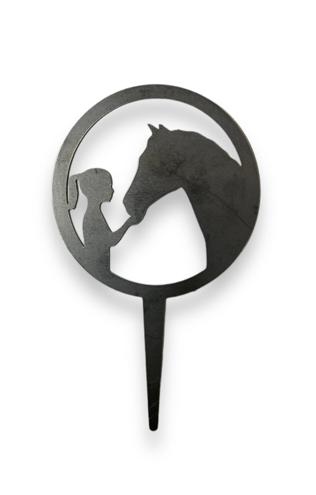 Horse and Girl Circle Pot Pal